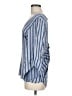 Drew 100% Rayon Blue 3/4 Sleeve Blouse Size M - photo 5