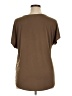 Chico's Brown Short Sleeve Top Size XL (3) - photo 2