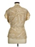 MICHAEL Michael Kors 100% Polyester Tan Short Sleeve Blouse Size XL - photo 2