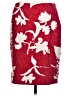 Talbots Print Red Casual Skirt Size 10 Petite - photo 1