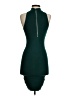 Olivaceous Solid Green Cocktail Dress Size S - photo 2
