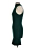 Olivaceous Solid Green Cocktail Dress Size S - photo 5