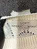 Ann Taylor LOFT 100% Cotton Ivory Pullover Sweater Size S - photo 7