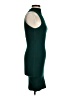 Olivaceous Solid Green Cocktail Dress Size S - photo 4