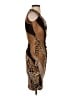 Cache Animal Print Brown Cocktail Dress Size XS - photo 4