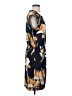 The Limited Print Blue Casual Dress Size S - photo 4