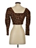 Zara Brown 3/4 Sleeve Top Size S - photo 2