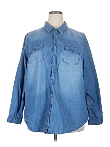 Torrid Long Sleeve Button-Down Shirt (view 1)