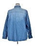 Torrid 100% Cotton Blue Long Sleeve Button-Down Shirt Size 3X Plus (3) - photo 2