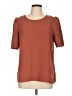 DR2 100% Polyester Brown Orange Short Sleeve Top Size L - photo 1