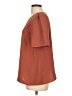 DR2 100% Polyester Brown Orange Short Sleeve Top Size L - photo 5