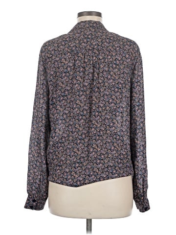 Parker Long Sleeve Silk Top (view 2)