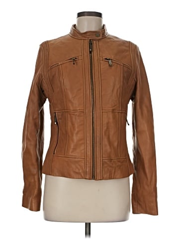MICHAEL Michael Kors Leather Jacket (view 1)