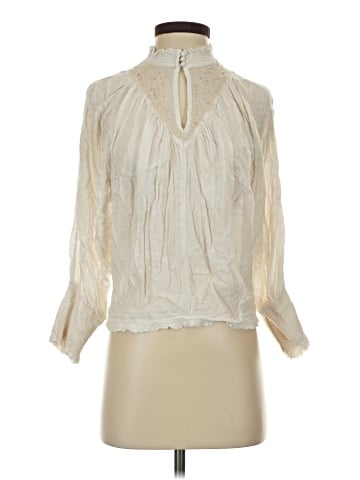 Feathers 3/4 Sleeve Blouse (view 1)