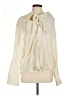 MNG Ivory Long Sleeve Blouse Size 8 - photo 1