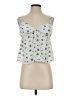 No Boundaries 100% Recycled Polyester Ivory Tank Top Size 4 - photo 1