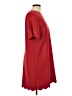 H&M Solid Red Casual Dress Size L - photo 4