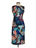 Spense Print Blue Cocktail Dress Size 2 Petite - photo 1