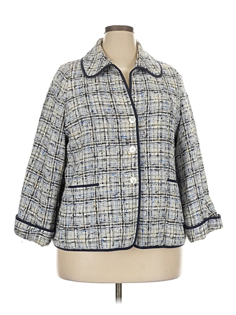Pre-owned Ellen Tracy Coat In Blue