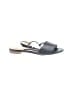 Joan Oloff 100% Leather Black Gray Sandals Size 6 1/2 - photo 1