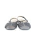 Joan Oloff 100% Leather Black Gray Sandals Size 6 1/2 - photo 2