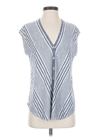 Max Studio Sleeveless Button-Down Shirt (view 1)
