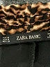 Zara Basic Animal Print Black Track Pants Size M - photo 7