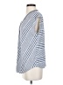 Max Studio Stripes Blue Sleeveless Button-Down Shirt Size XS - photo 5