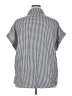 Unbranded 100% Polyester Houndstooth Silver Short Sleeve Blouse Size 4X - photo 2