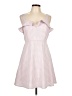 Le Lis Checkered-gingham Pink Casual Dress Size L - photo 1