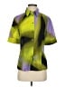 Escada Color Block Green Short Sleeve Blouse Size EU 36 / US 6 - photo 1
