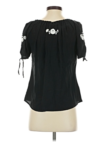 White House Black Market Short Sleeve Silk Top (view 2)