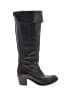 FRYE 100% Leather Black Boots Size 7 1/2 - photo 1