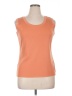 misook 100% Acrylic Orange Sleeveless Top Size XL - photo 1
