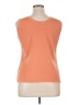 misook 100% Acrylic Orange Sleeveless Top Size XL - photo 2