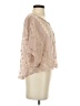 Black Poppy Pink 3/4 Sleeve Blouse Size XS - photo 4