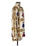 Assorted Brands 100% Silk Print Gold Long Sleeve Silk Top Size 8 - photo 4