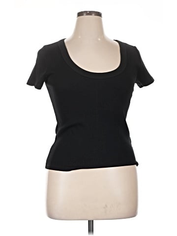 Madewell (Re)generative Cotton Ribbed Scoopneck Tee (view 1)