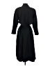Petite Sophisticate Black Trenchcoat Size 0 Petite - photo 2