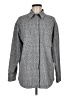 Athleta Houndstooth Gray Long Sleeve Button-Down Shirt Size M - photo 1