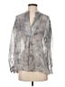 Vince. 100% Silk Gray Long Sleeve Silk Top Size XS - photo 1