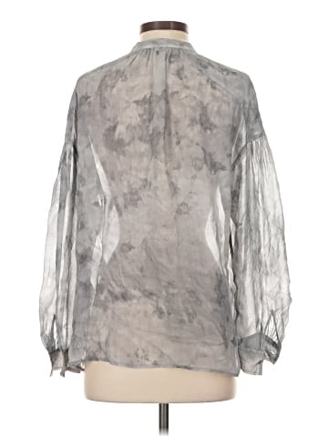 Vince. Long Sleeve Silk Top (view 2)