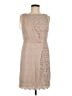 Ann Taylor 100% Silk Tan Cocktail Dress Size 6 Petite - photo 1