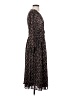 Zara 100% Polyester Paisley Black Casual Dress Size S - photo 4