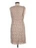 Ann Taylor 100% Silk Tan Cocktail Dress Size 6 Petite - photo 2
