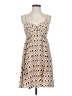 Bar III 100% Polyester Print Brown Casual Dress Size S - photo 1