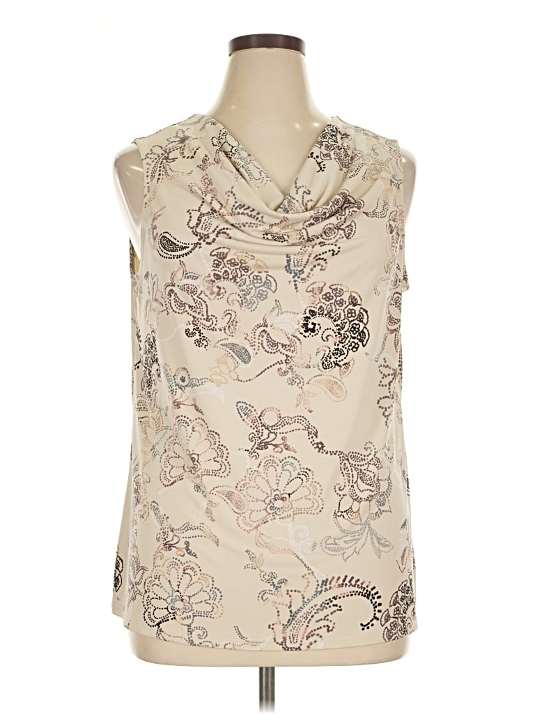 Pre-owned Assorted Brands Sleeveless T-shirt In Ivory