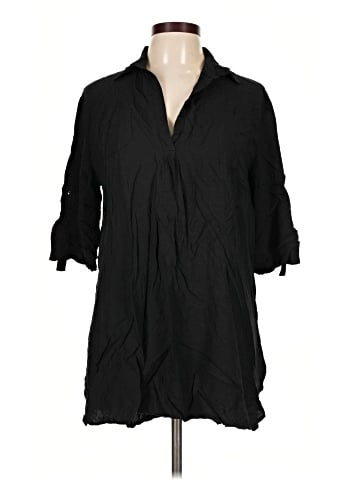 Ekouaer 3/4 Sleeve Button-Down Shirt (view 1)