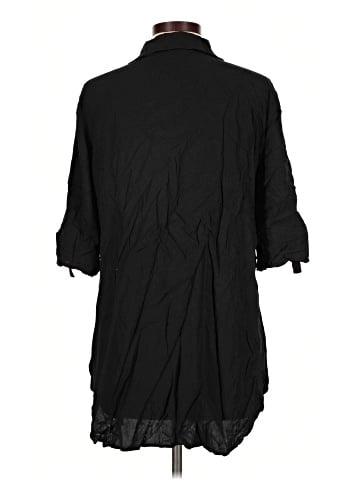 Ekouaer 3/4 Sleeve Button-Down Shirt (view 2)
