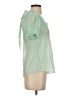 Mine Green Short Sleeve Blouse Size S - photo 4